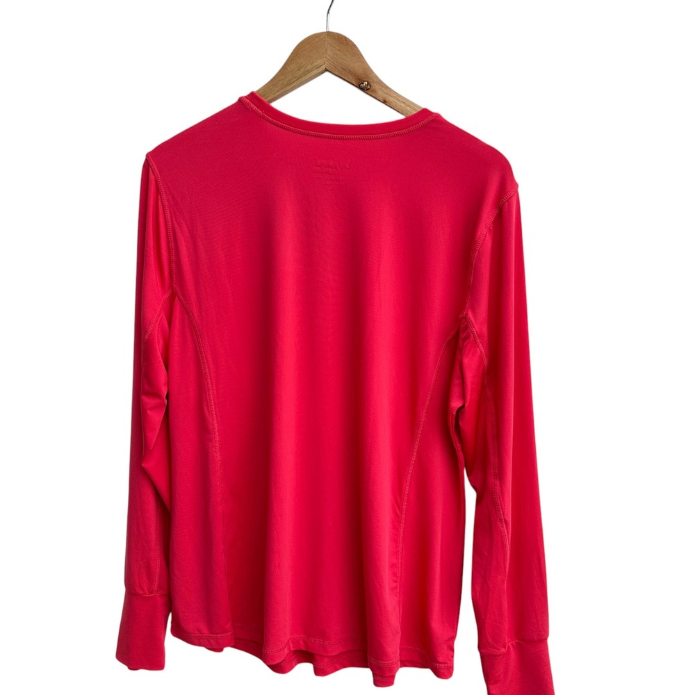 Beyond Scrubs AthleticTop‎ Pink Yoga Long Sleeve Activewear Comfort Fit XL NWOT